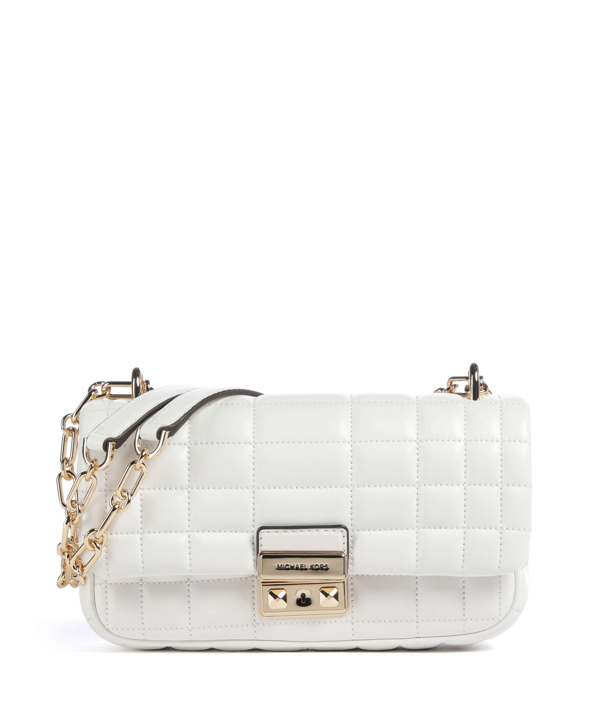 Michael Kors Tribeca Shoulder bag lamb leather optic white