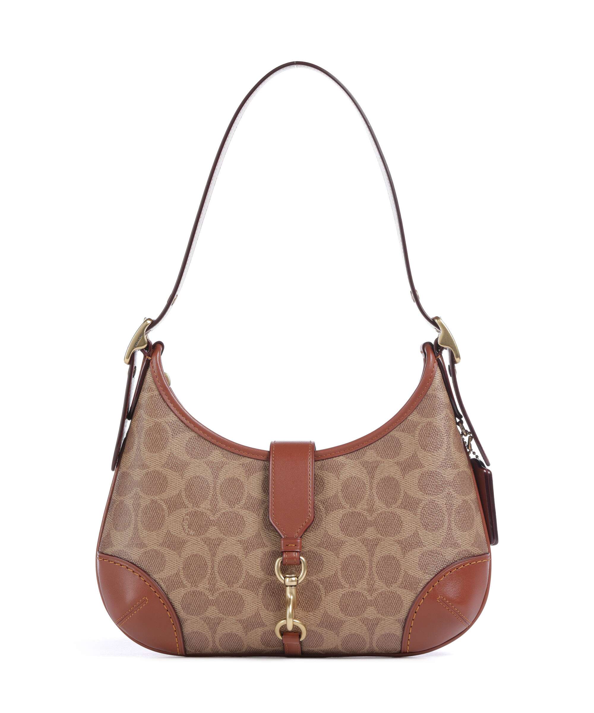 Coach Hamptons Signature Shoulder bag canvas tan caramel - CY934