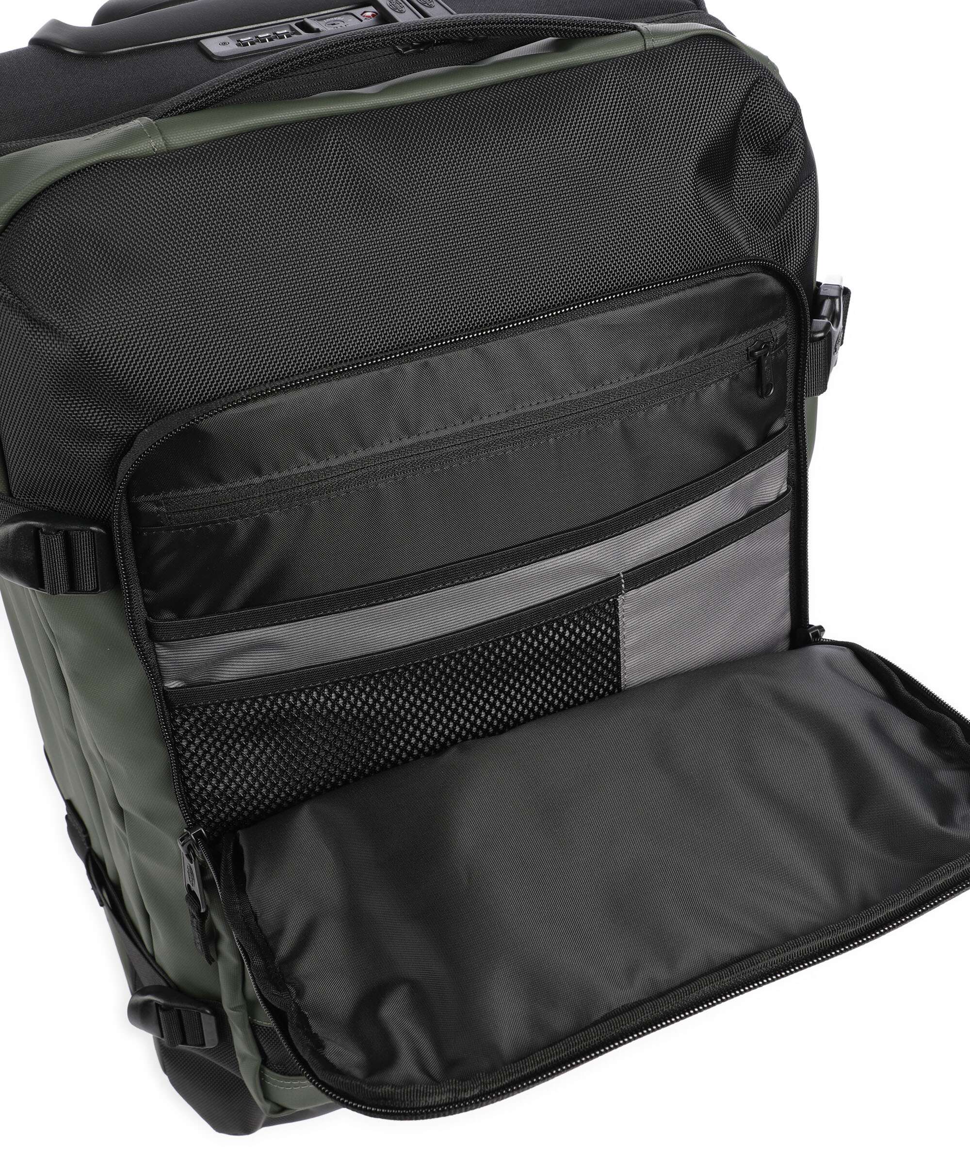 Eastpak Cnnct Tranverz S Travel bag with wheels top khaki