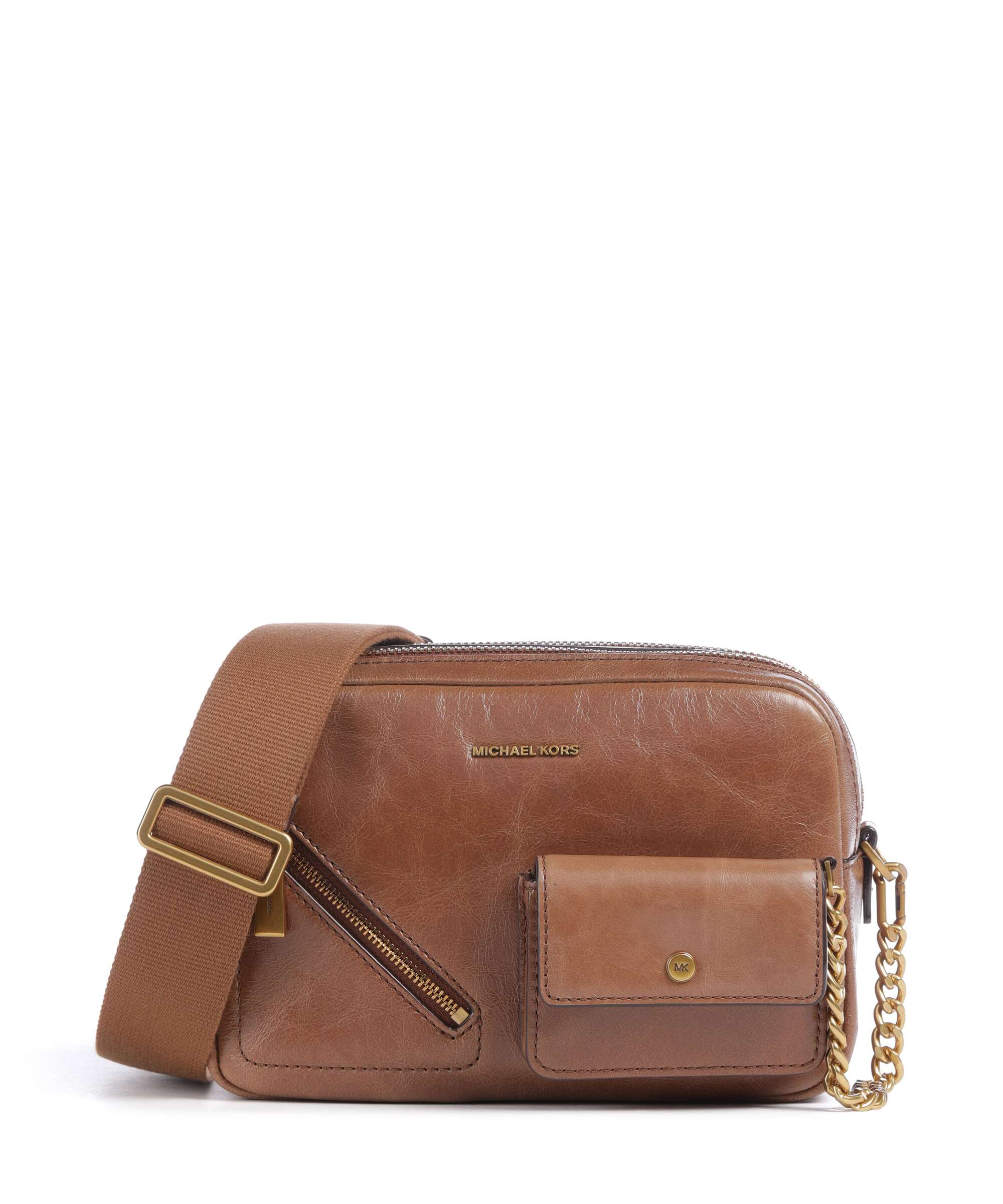Michael Kors Bryant Medium Crossbody bag cow leather luggage