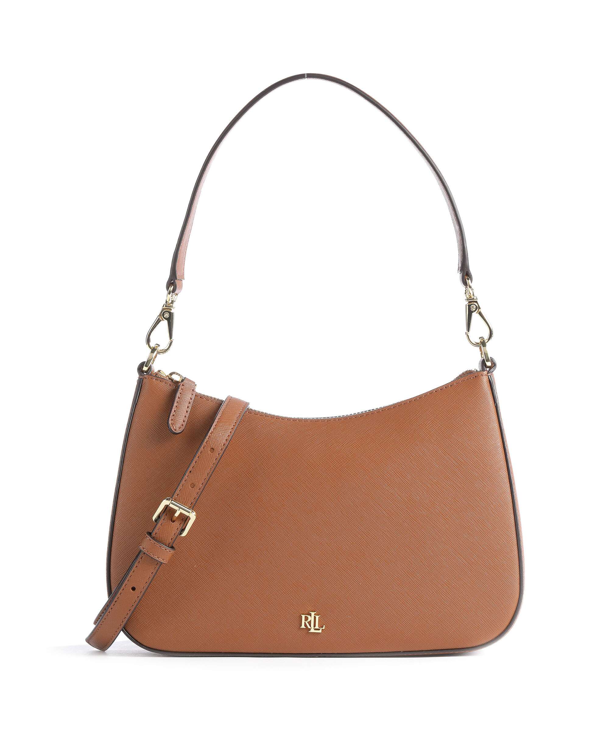 Lauren Ralph Lauren Danni 26 Shoulder bag saffiano cow leather tan