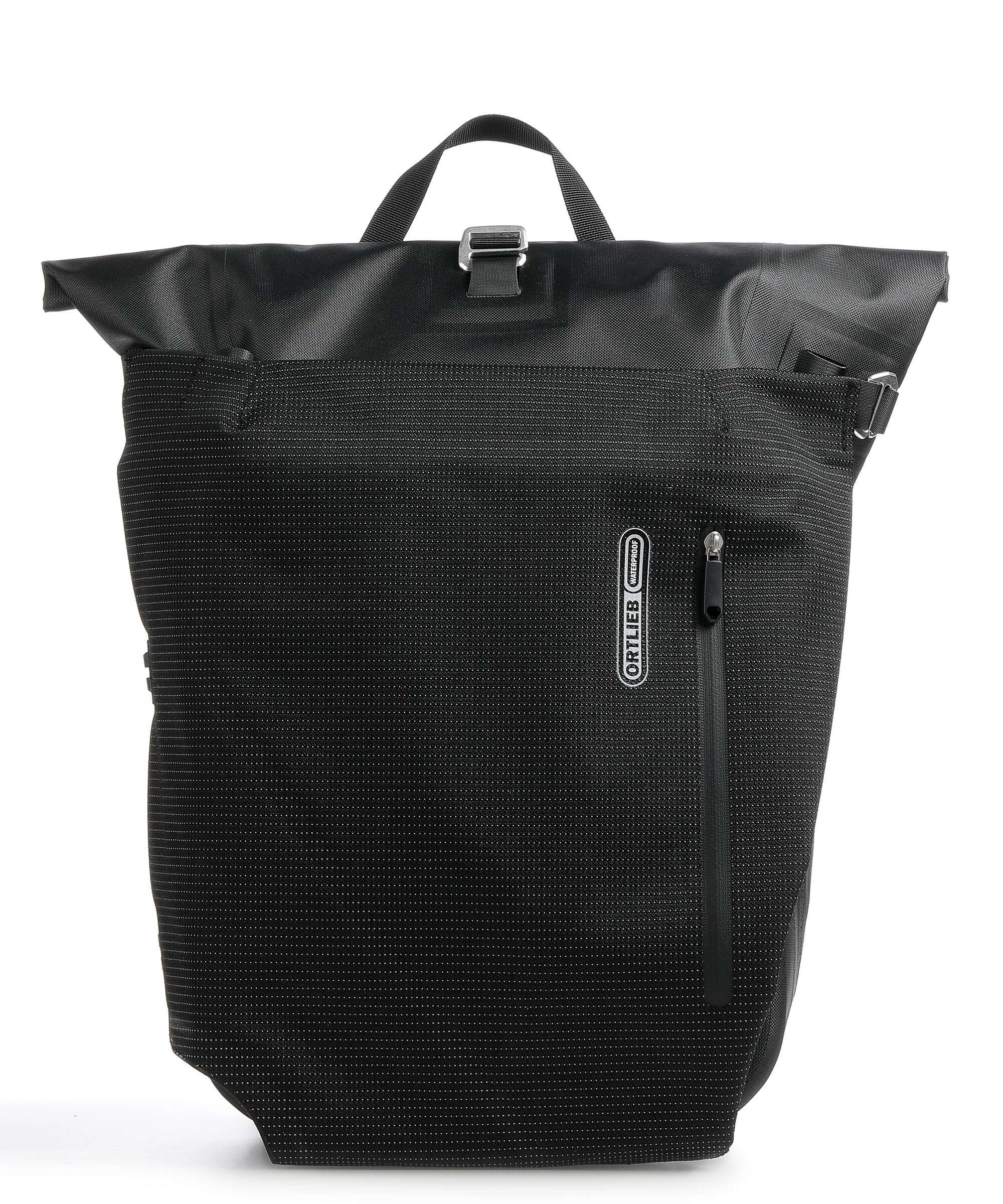 Ortlieb Vario High-Vis 26 Rolltop backpack black reflective