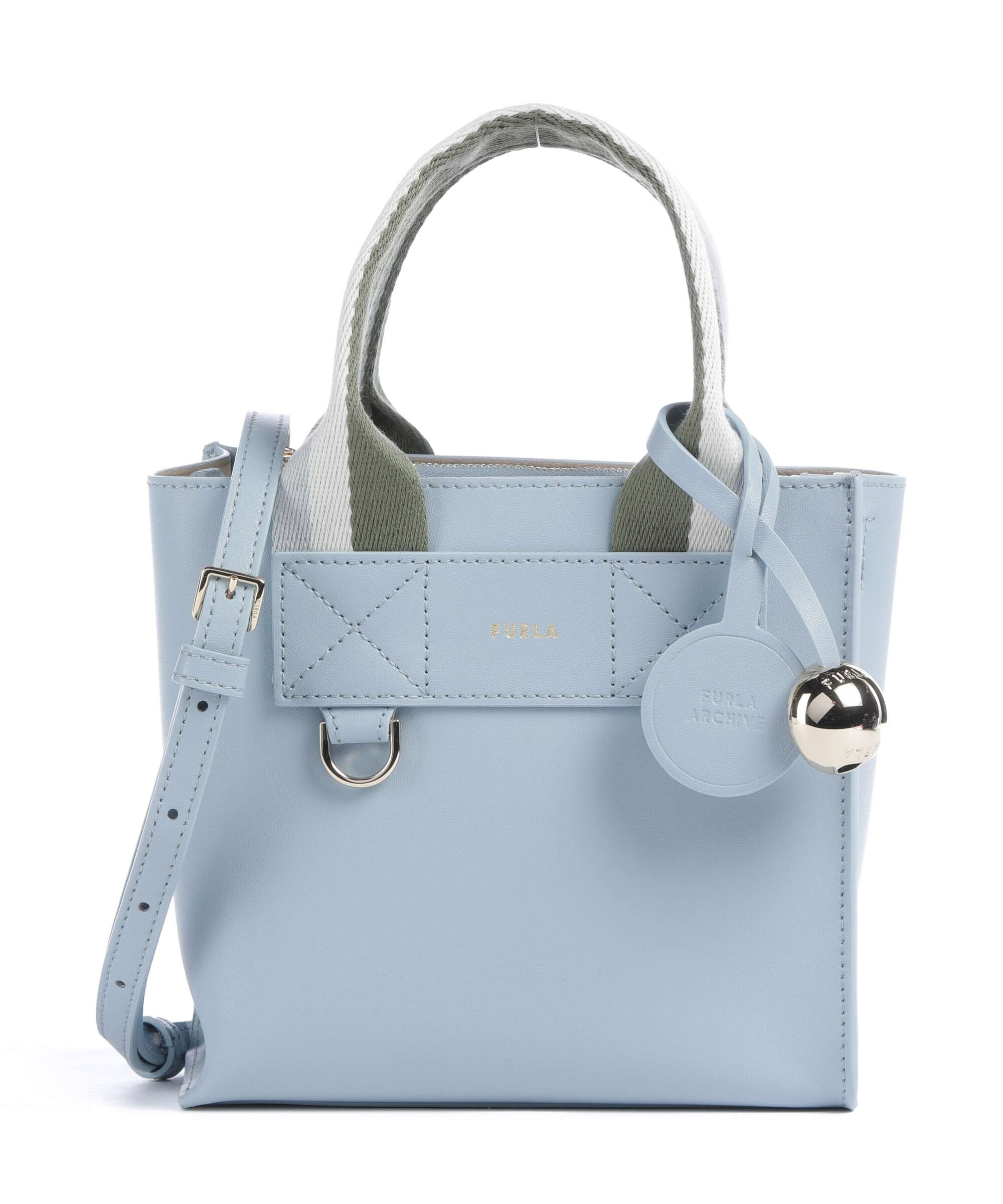 FURLA ハイパー Furla Divide It Mini Handbag fine grain leather toni carta da