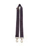 Coccinelle Nastro Signature Bag strap prune