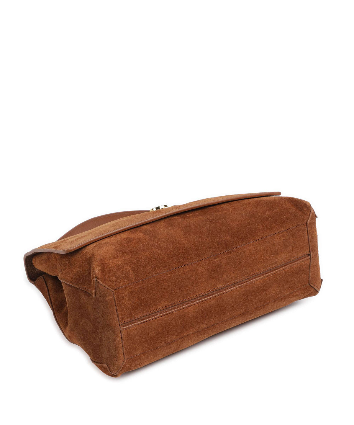 Coccinelle Liya Suede Handbag cognac