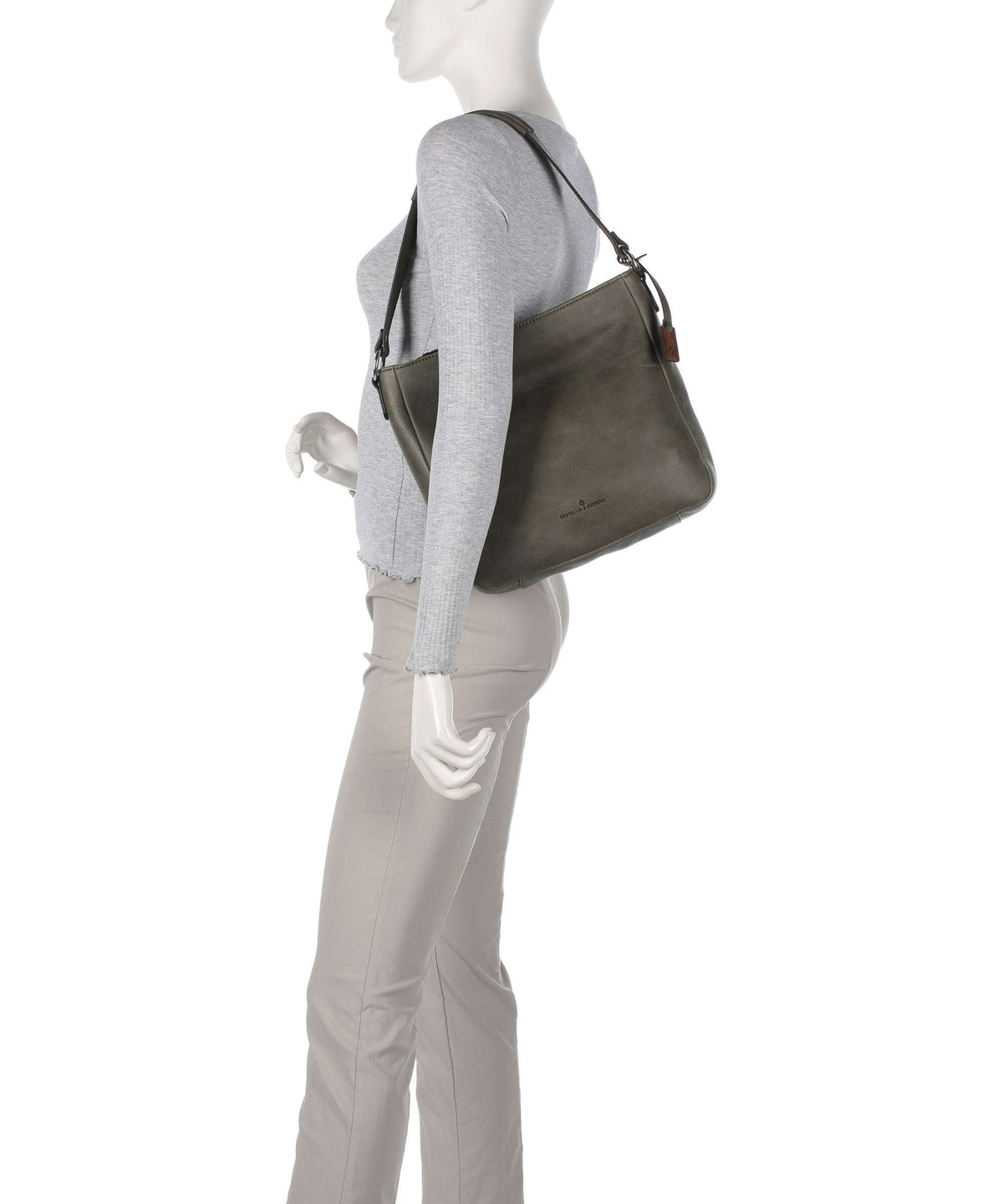 Castelijn & Beerens Carisma Hobo bag dark military