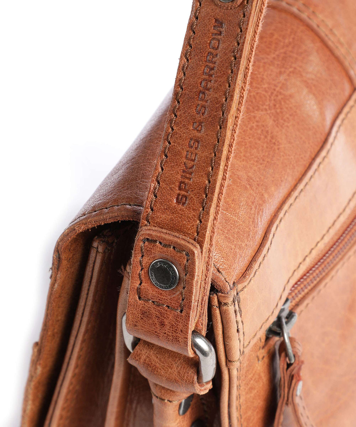 Spikes & Sparrow Bronco Crossbody bag brandy