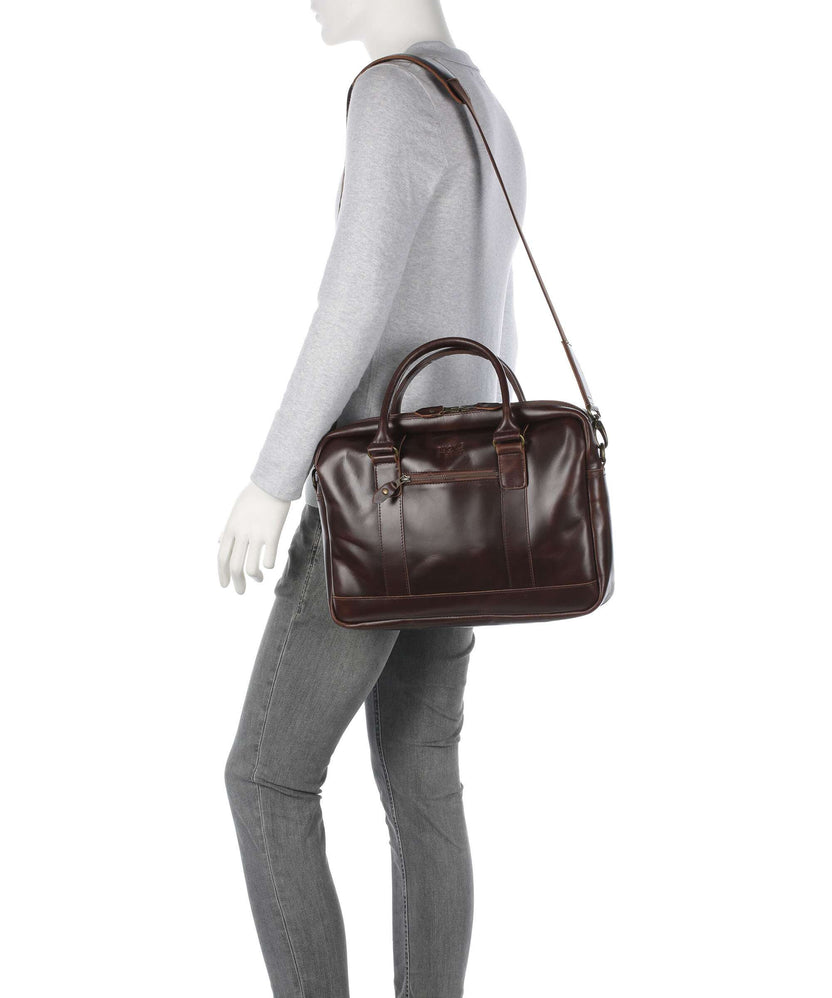 Buckle & Seam Everett Briefcase brown