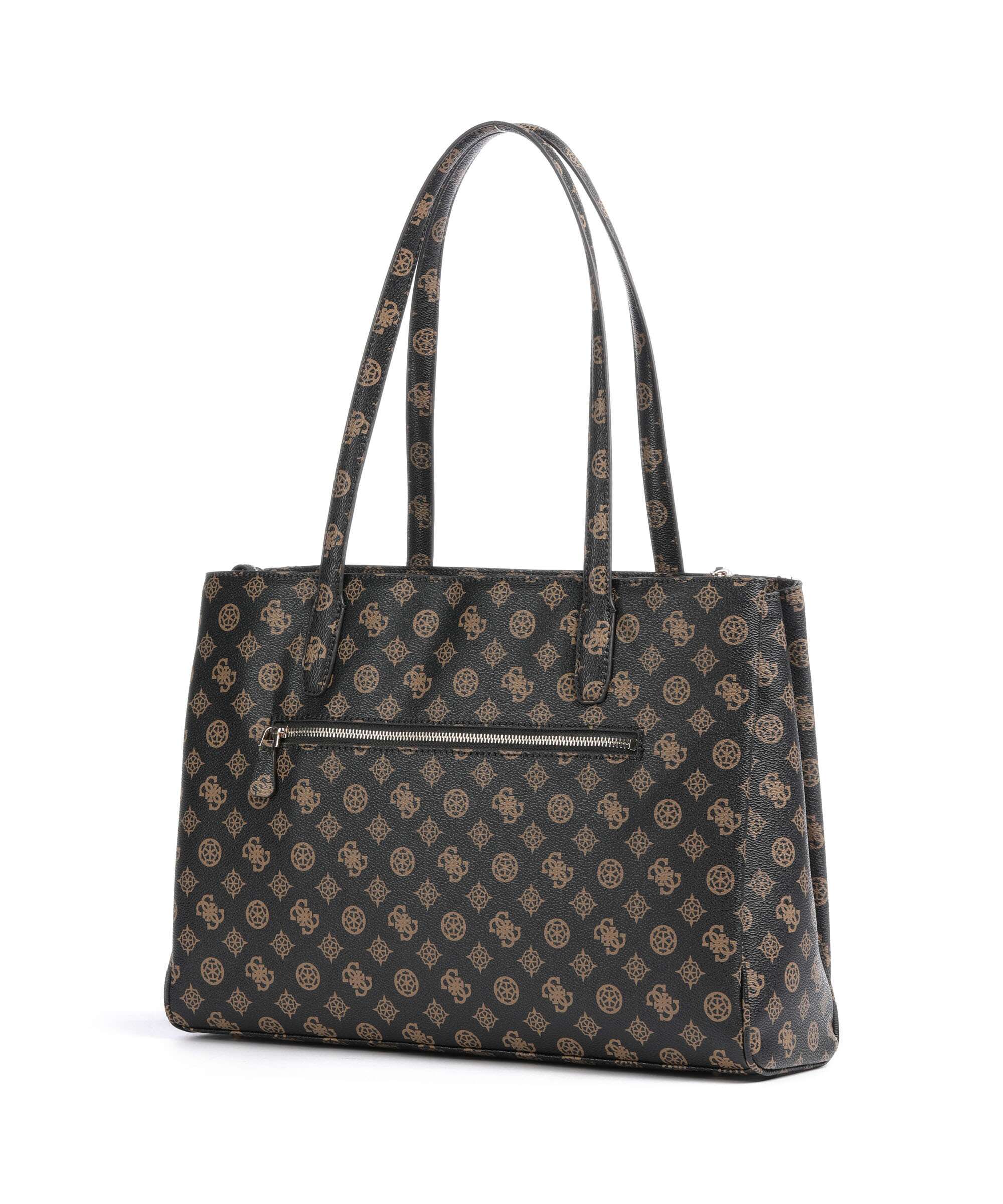 Guess Power Play Tote bag mocha logo
