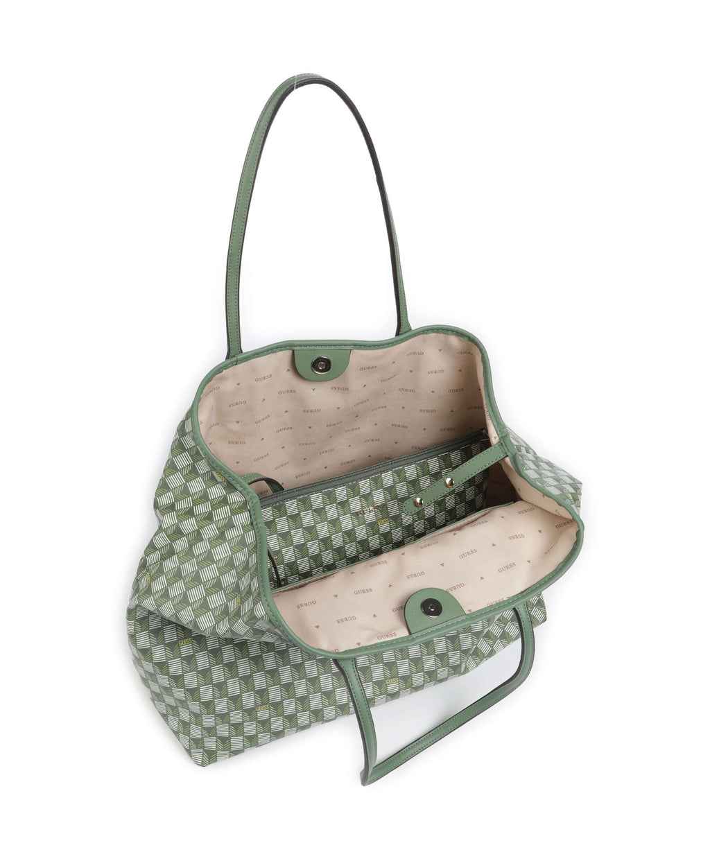 Guess G Wave Large Tote bag green logo