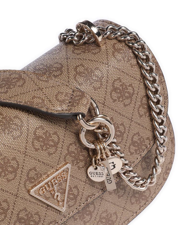 Guess Erica Eco Shoulder bag latte logo