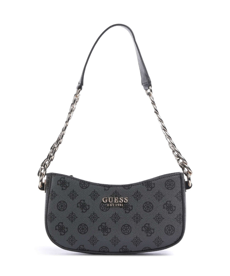 Guess Evelune Shoulder bag charcoal logo