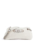 Guess Aslia Shearling Shoulder bag white