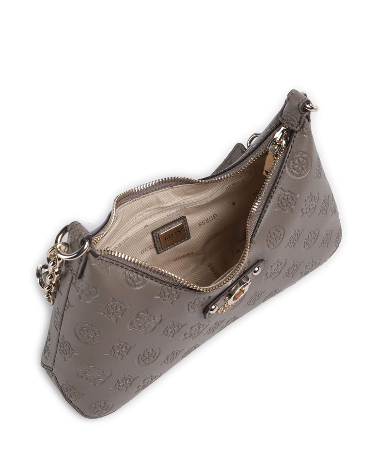 Guess Gerty Peony Shoulder bag dark taupe