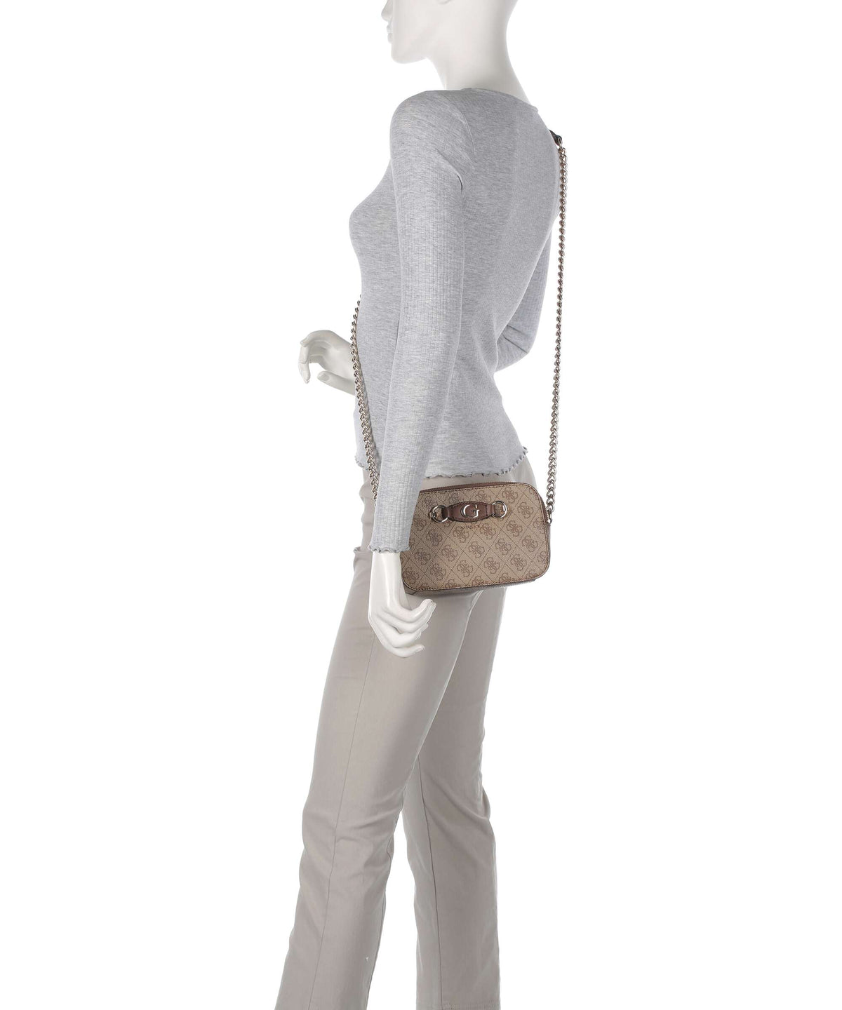 Guess Izzy Crossbody bag latte logo/brown