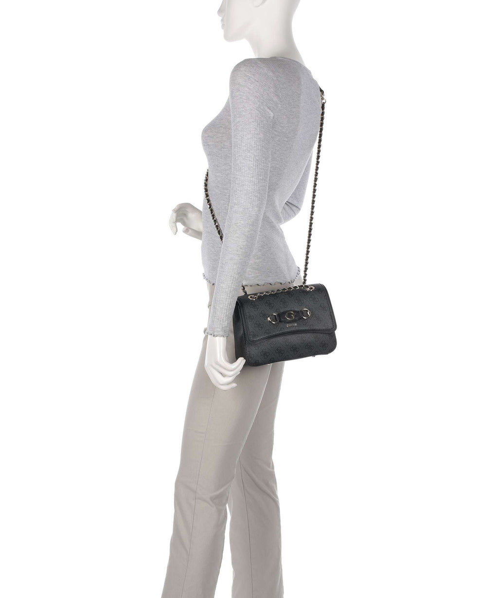 Guess Izzy Shoulder bag coal logo
