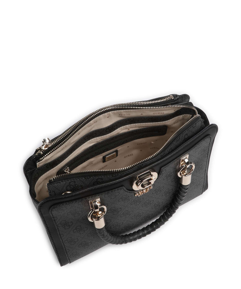 Guess Orlina 4G Logo Handbag coal logo