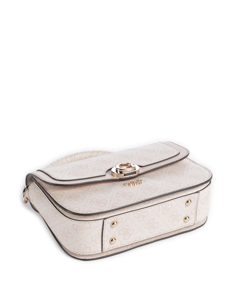 Guess Orlina 4G Logo Crossbody bag sand logo