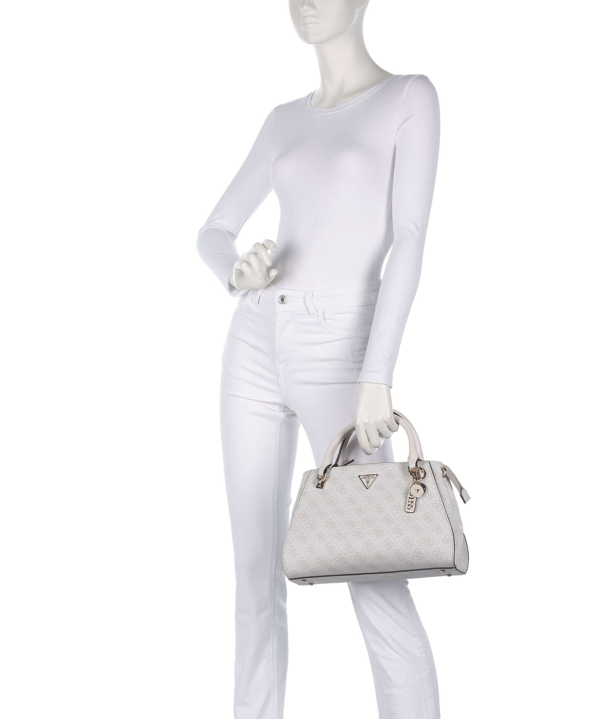 Guess Noelle 4G Basique Logo Handbag bone logo