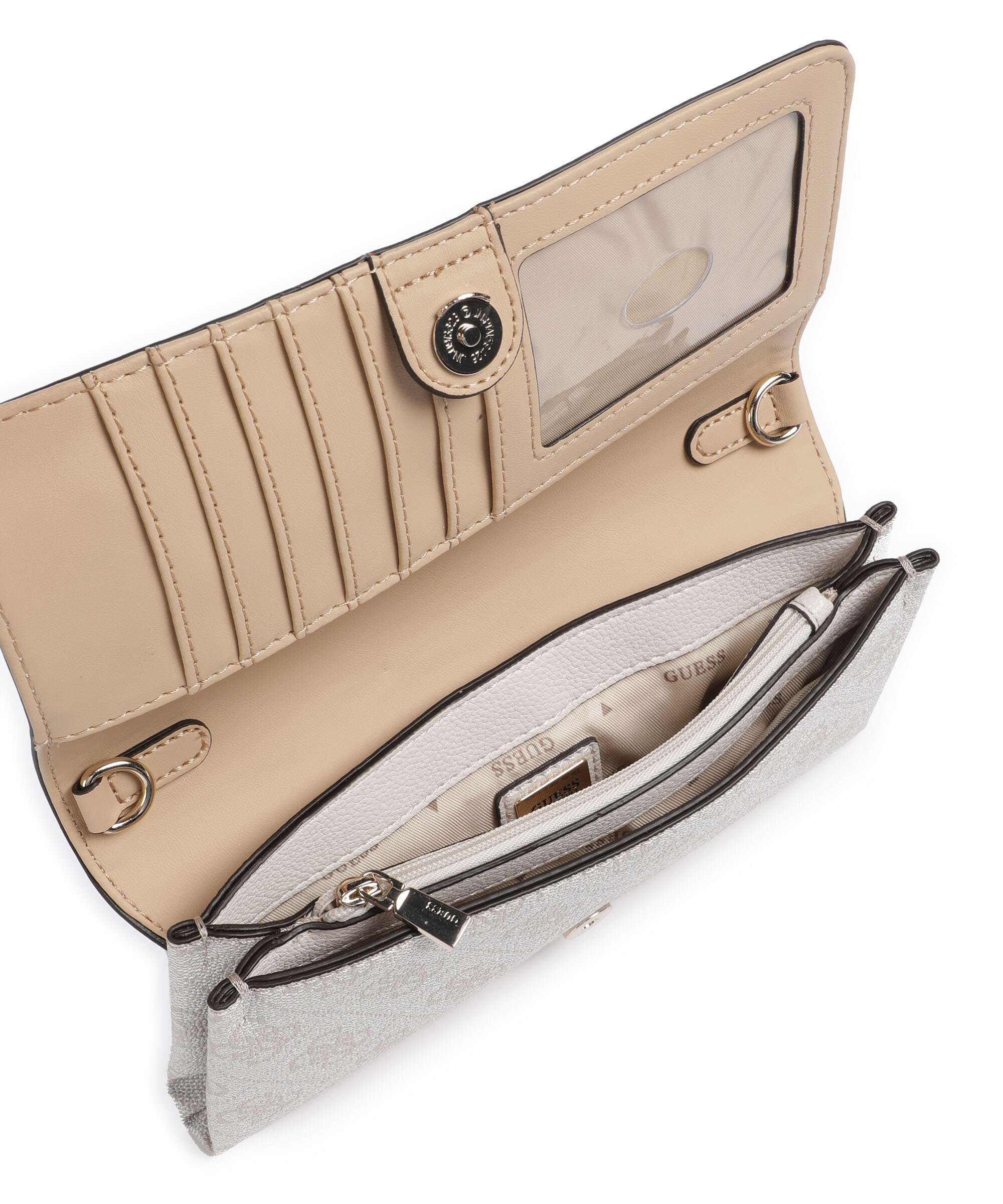 Guess Noelle 4G Basique Logo Wallet bone logo