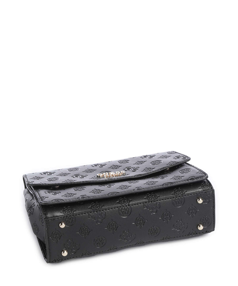 Guess Phoebe Peony Debossed Shoulder bag black logo