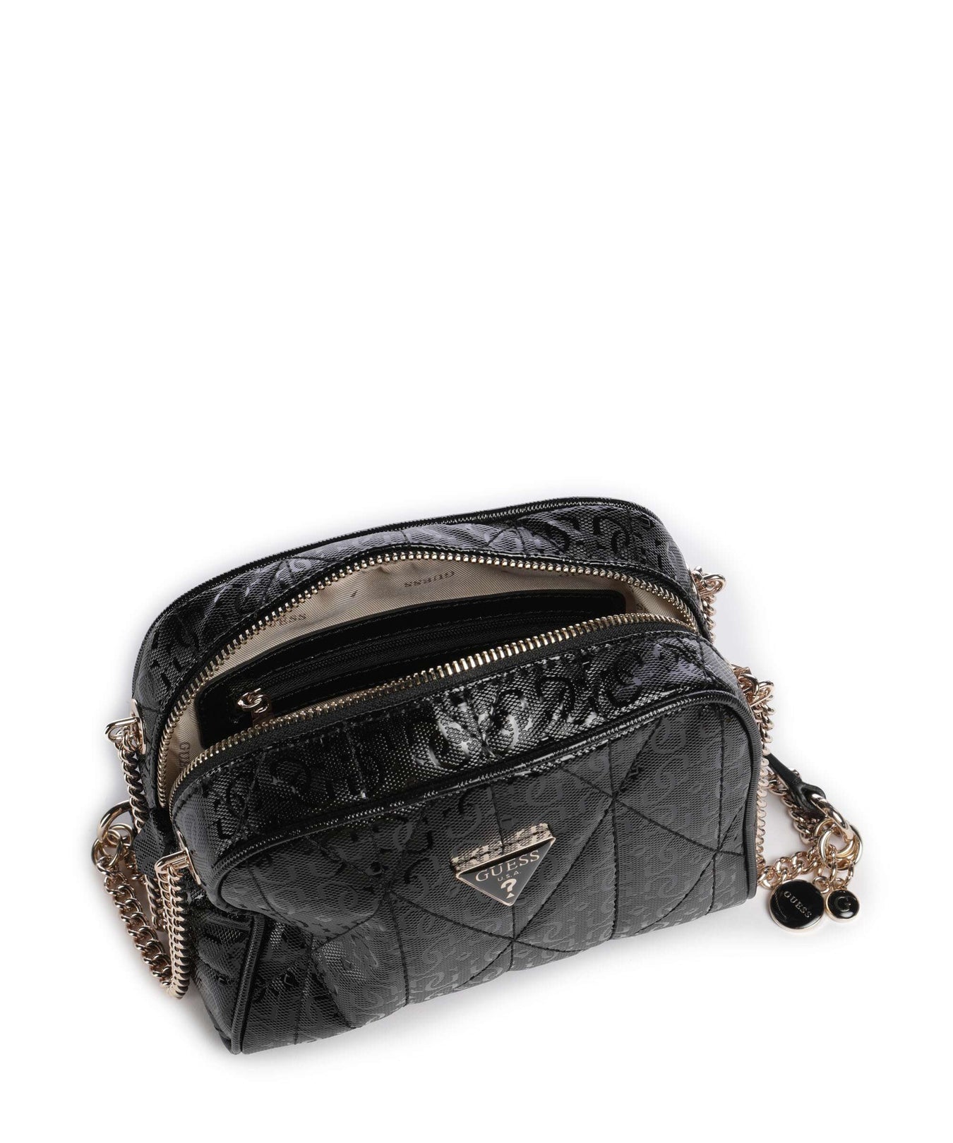 Guess Aldina G-Shine Crossbody bag black