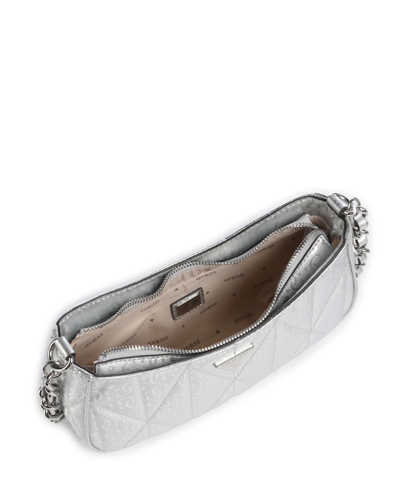 Guess Aldina G-Shine Shoulder bag silver