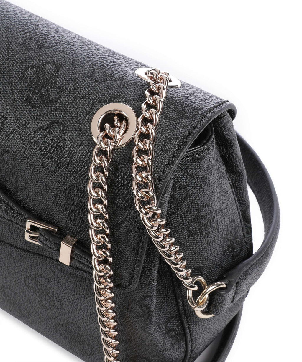 Guess Katya 4G Logo Shoulder bag coal logo
