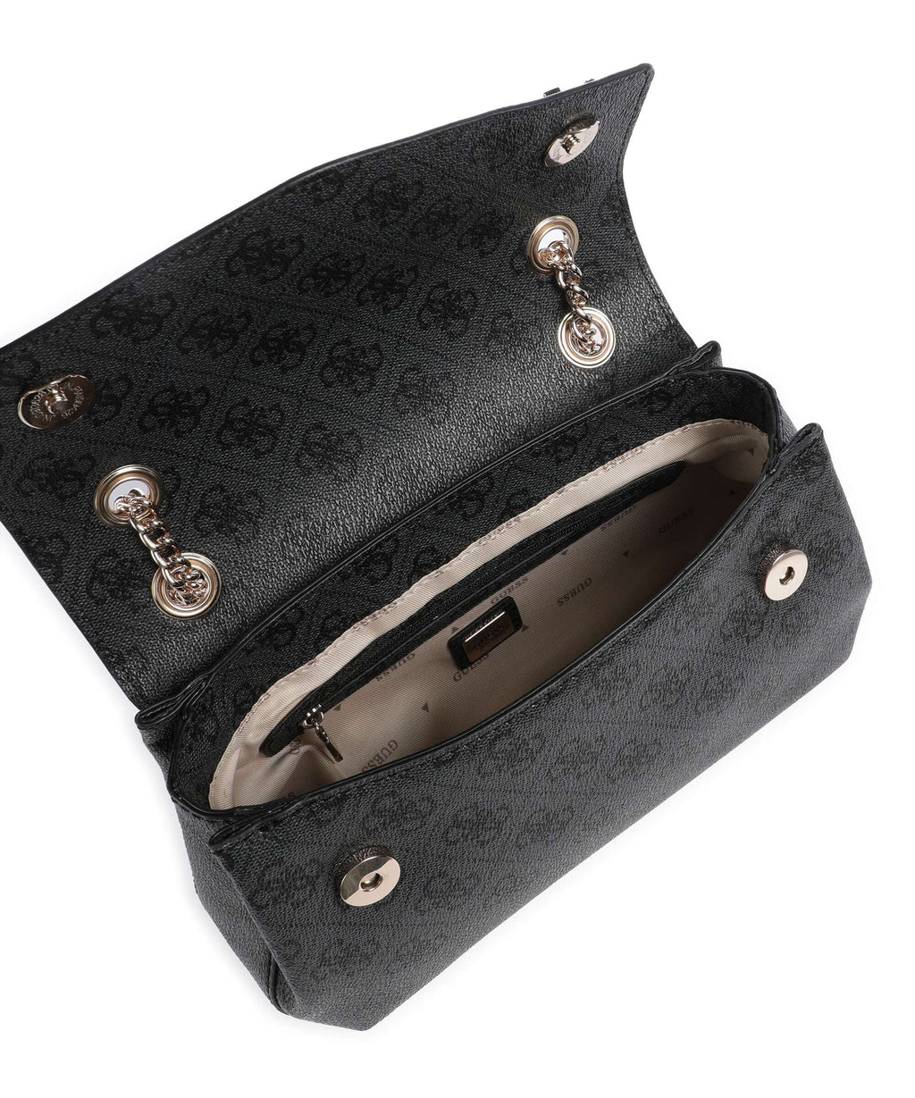 Guess Katya 4G Logo Shoulder bag coal logo