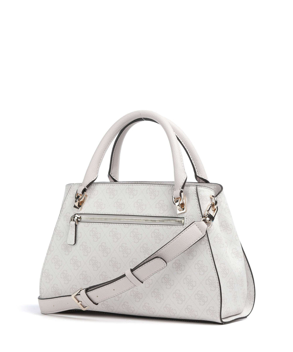 Guess Noelle 4G Logo Handbag white logo