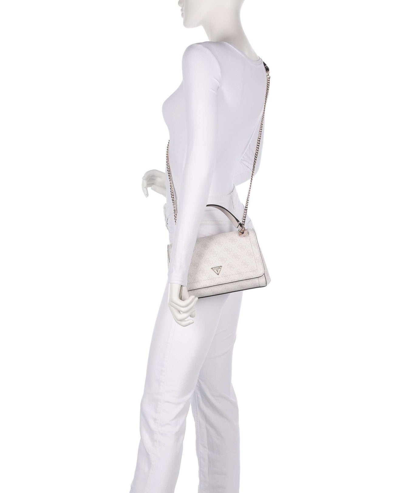 Guess Noelle Shoulder bag white logo