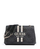 Guess Noelle 4G Logo Shoulder bag coal logo