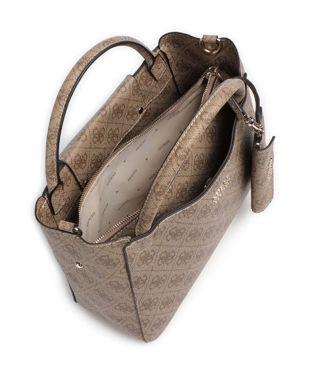 Guess Brenton Handbag latte logo