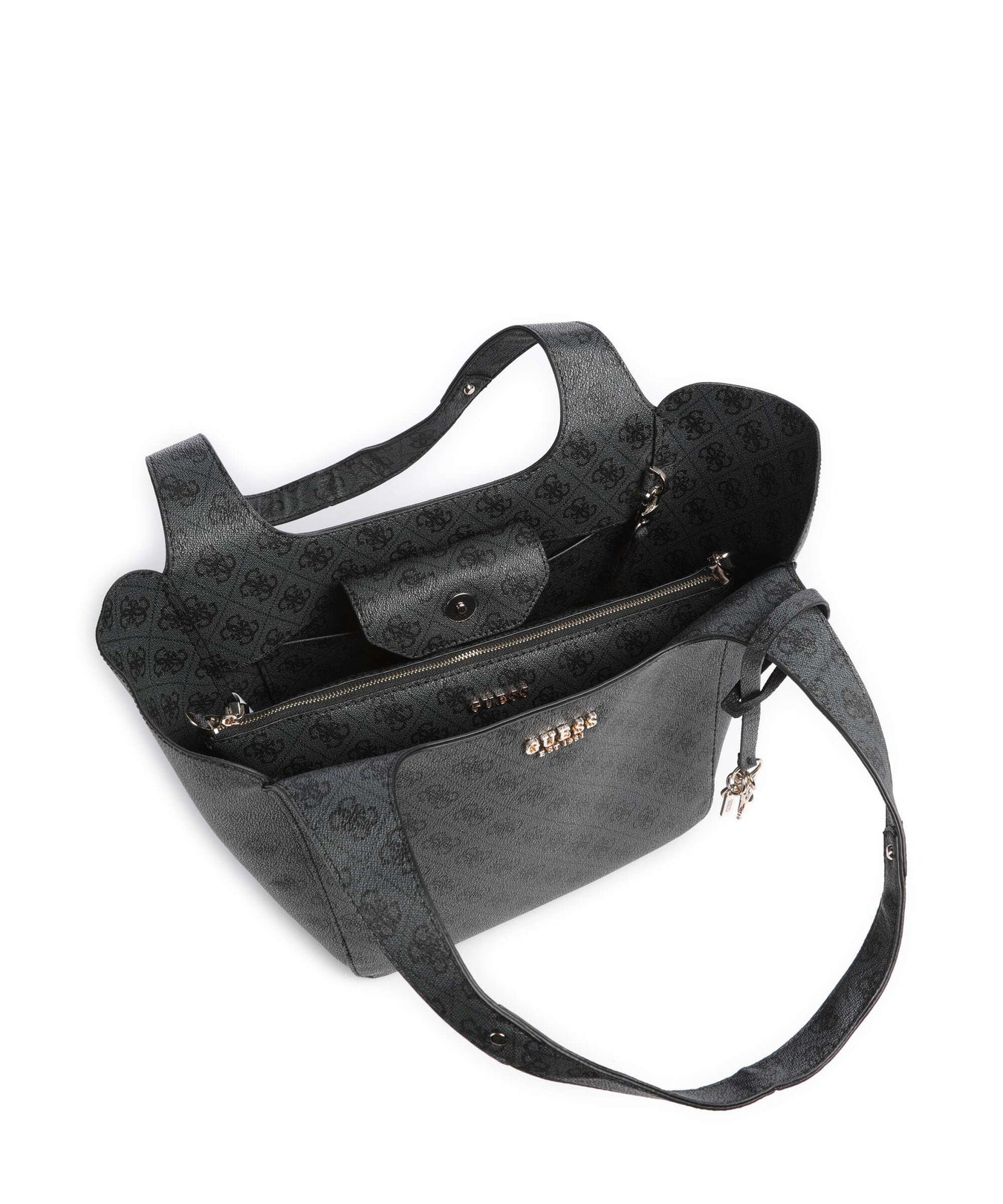 Guess Calista Tote bag coal logo