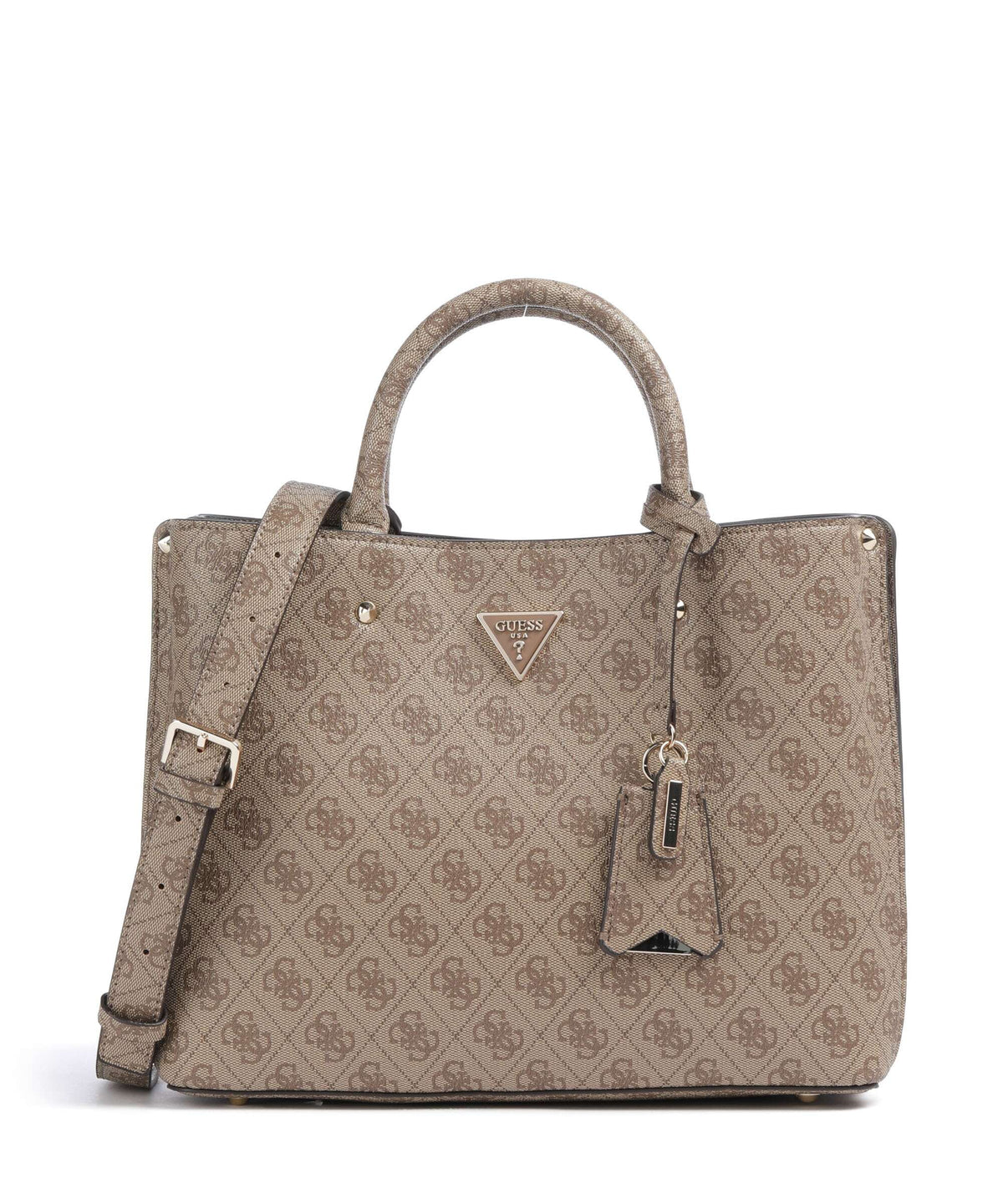 Guess Meridian Handbag latte logo