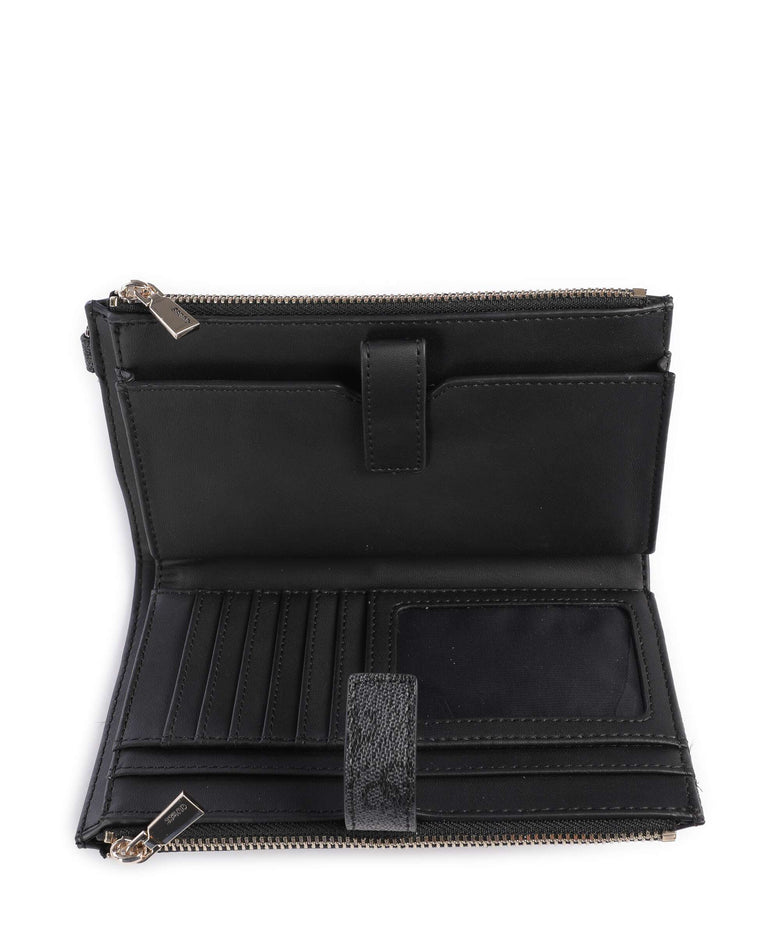Guess Laurel Wallet coal logo