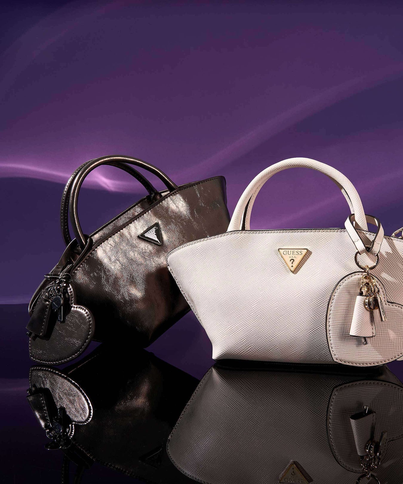 Guess Bolena Handbag pewter