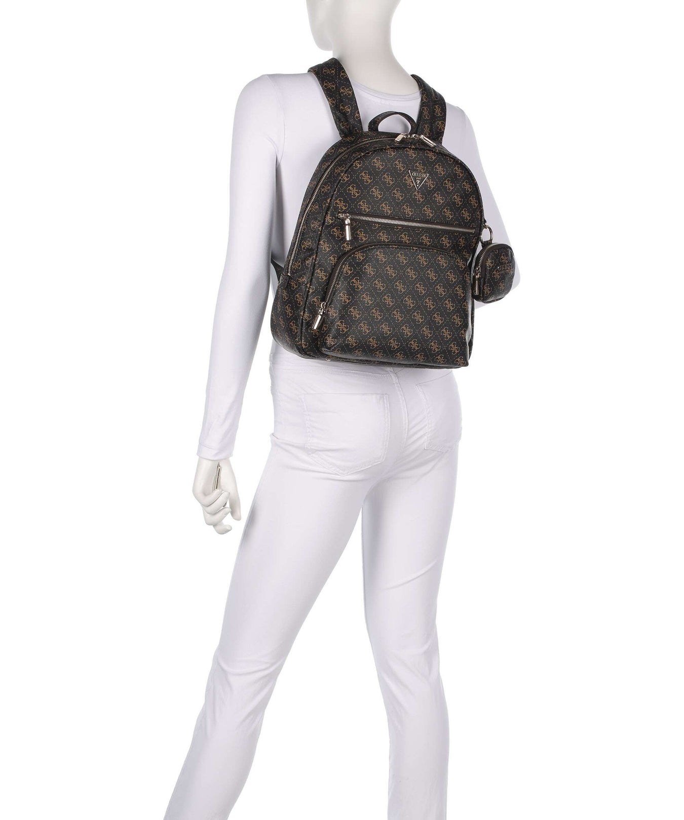 Guess Power Play Backpack brown logo