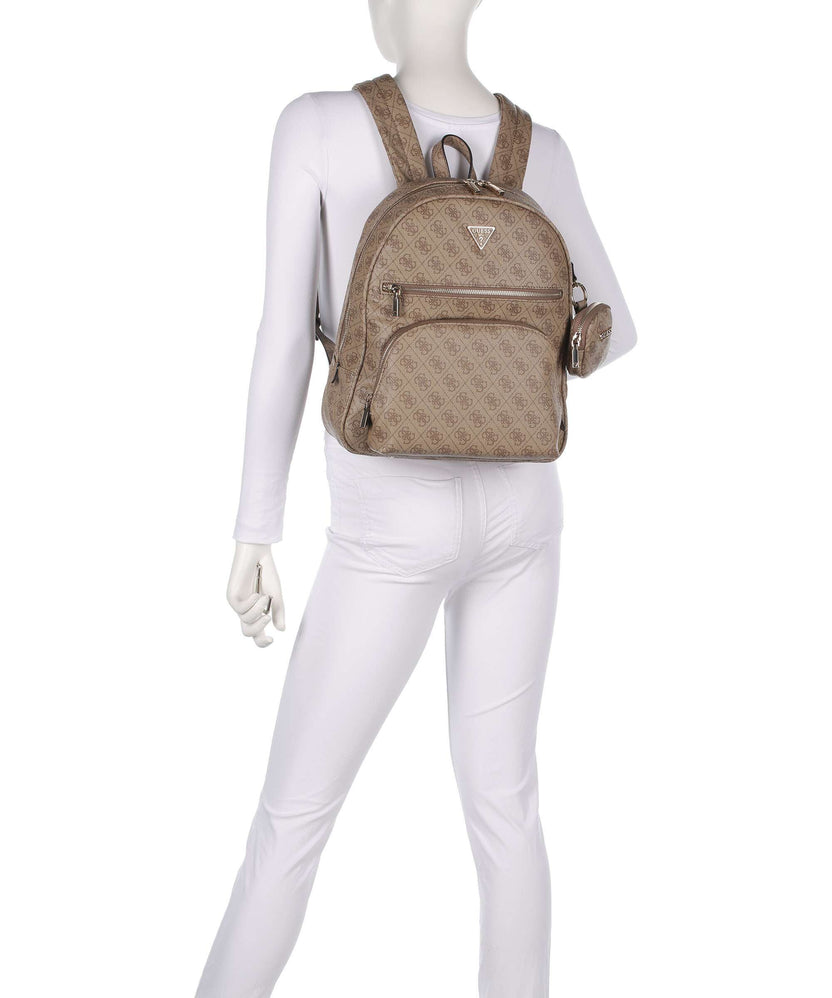 Guess Power Play Backpack latte logo