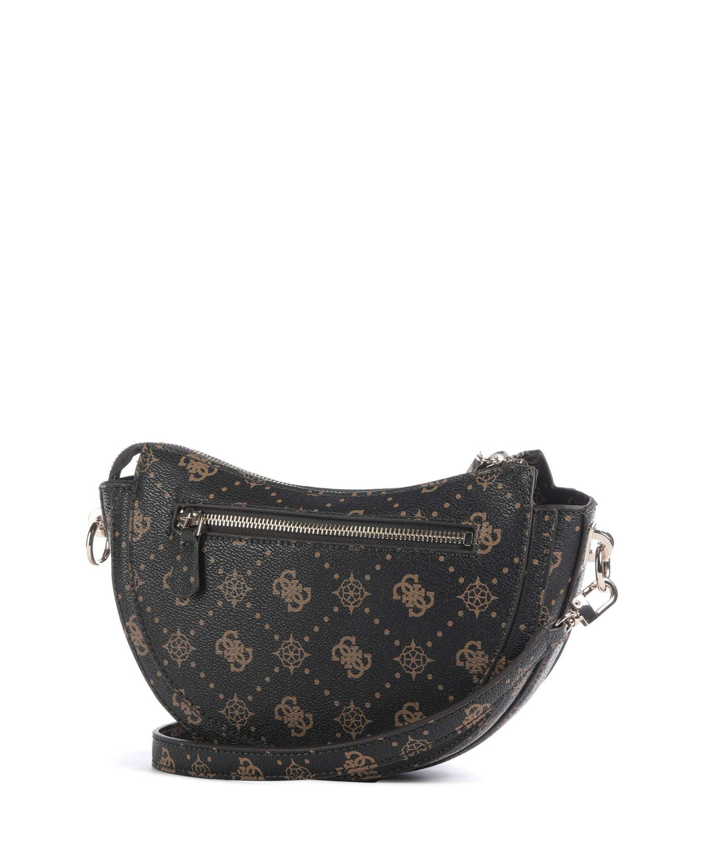 Guess Silia Crossbody bag espresso logo