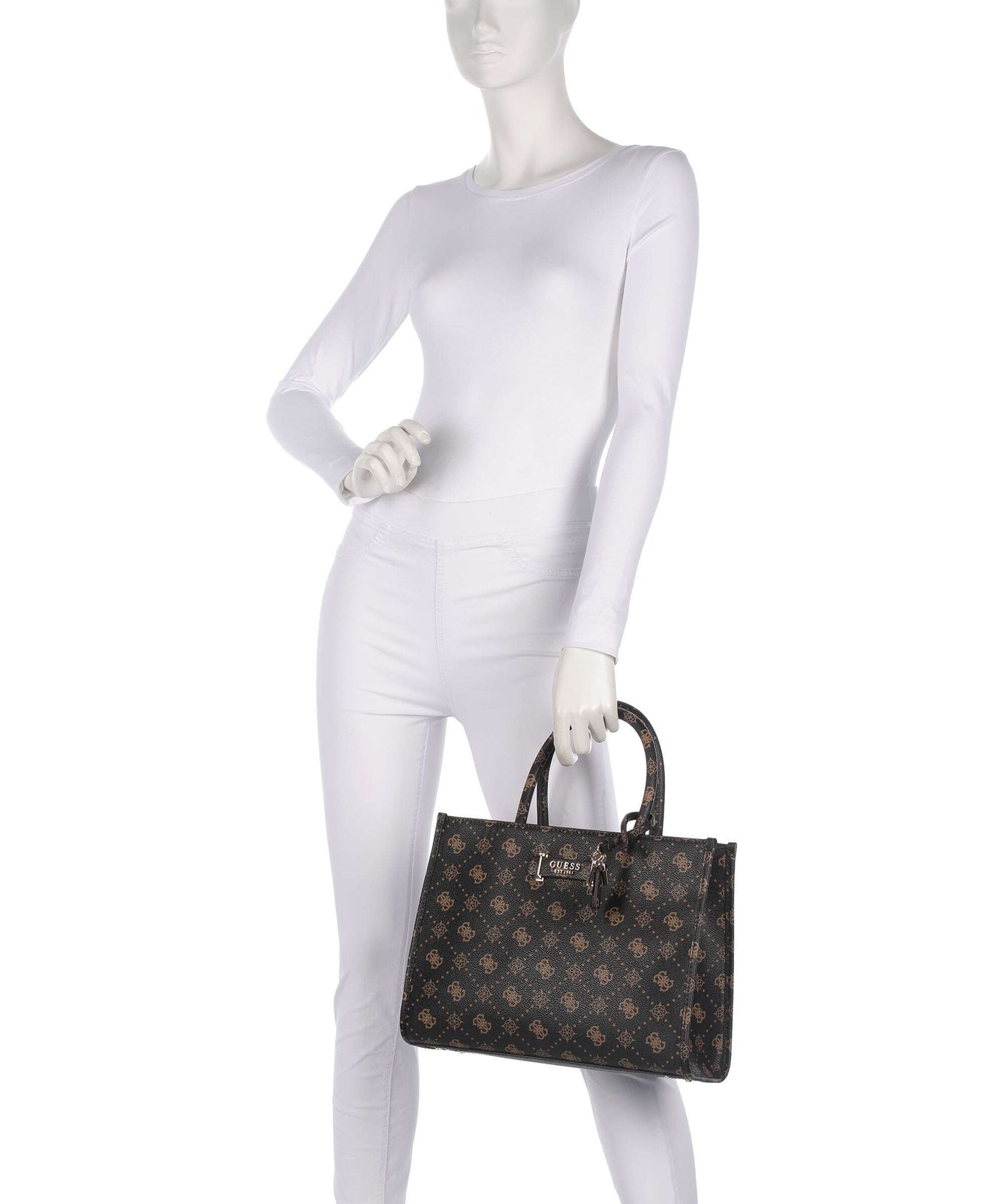 Guess Silia Handbag espresso logo