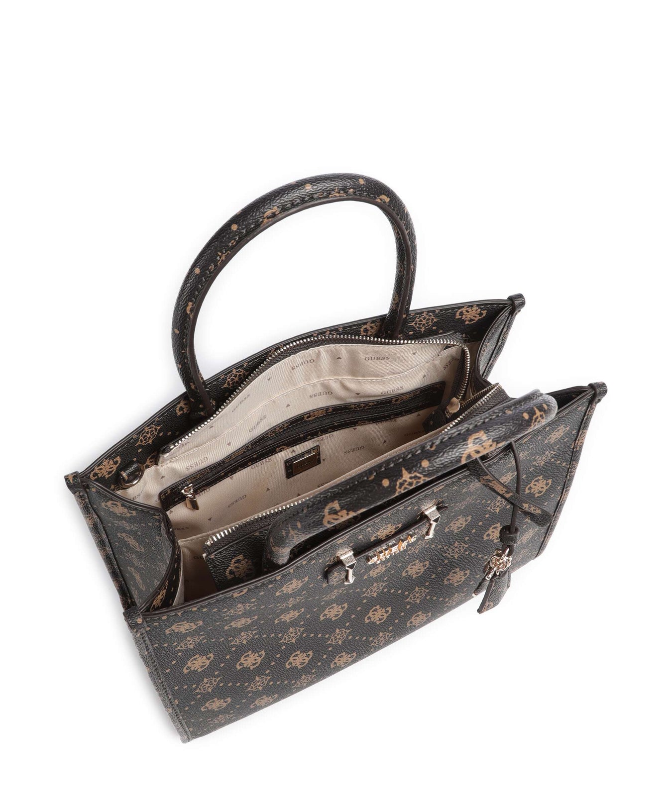 Guess Silia Handbag espresso logo