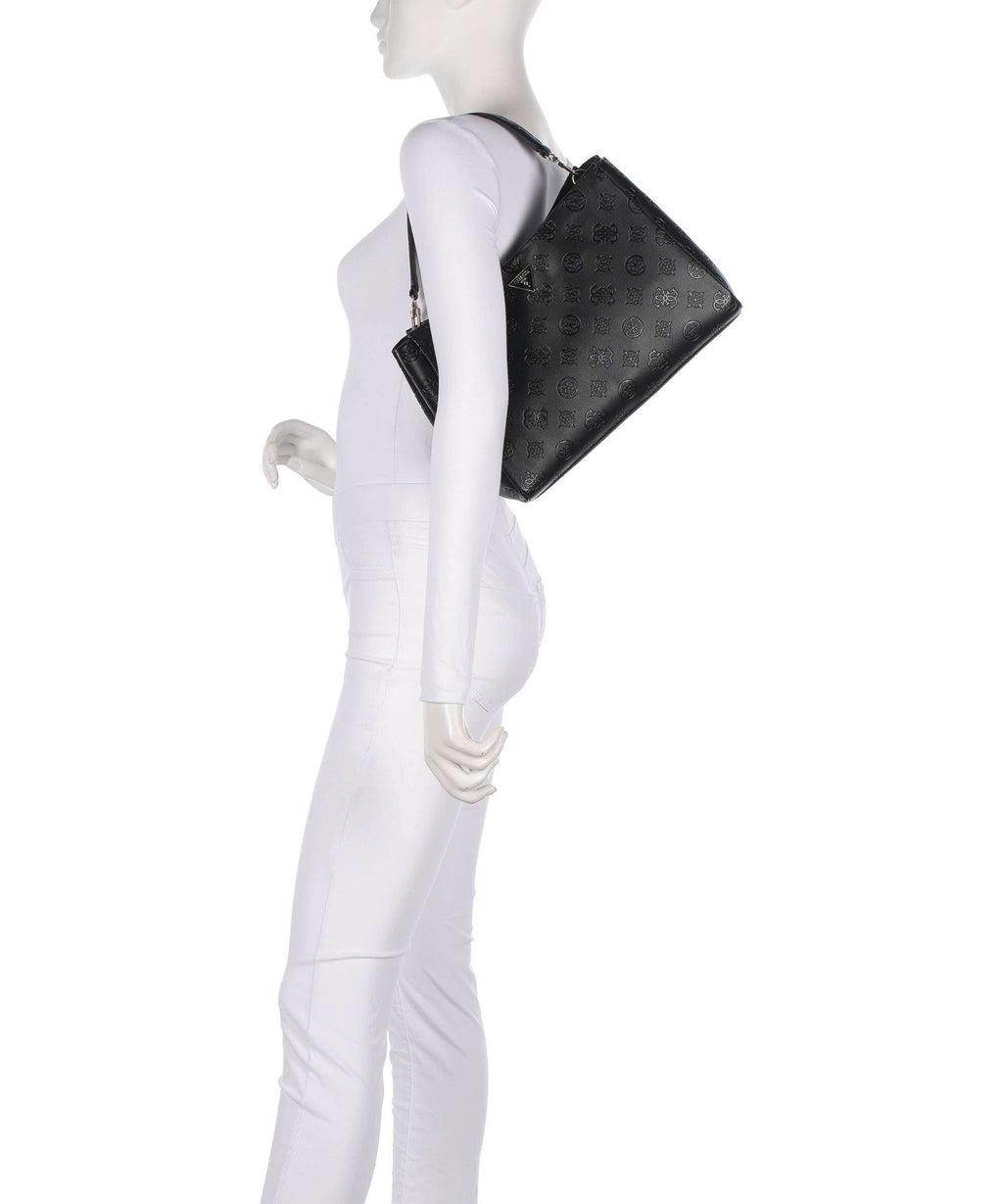 Guess Tisha Shoulder bag black logo