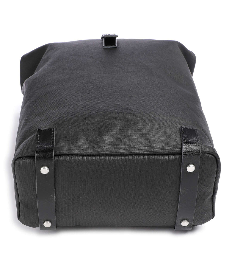 Brooks England Pickwick Cotton Canvas Large Rolltop backpack black