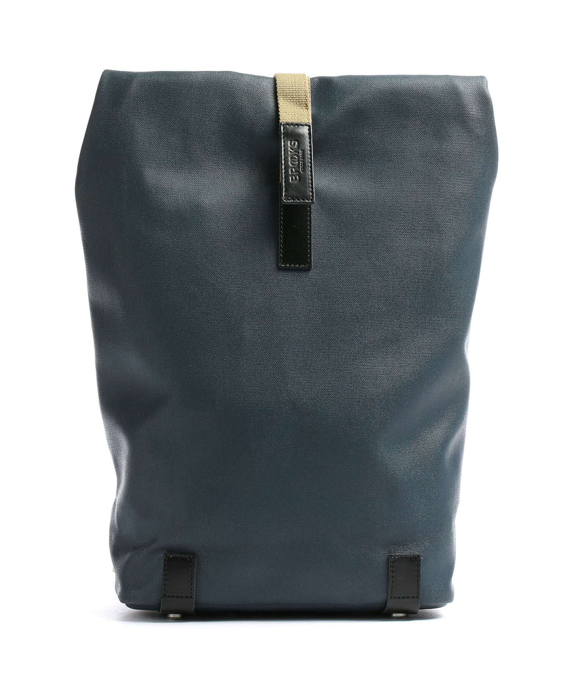 Brooks England Pickwick Cotton Canvas Small Rolltop backpack dark blue