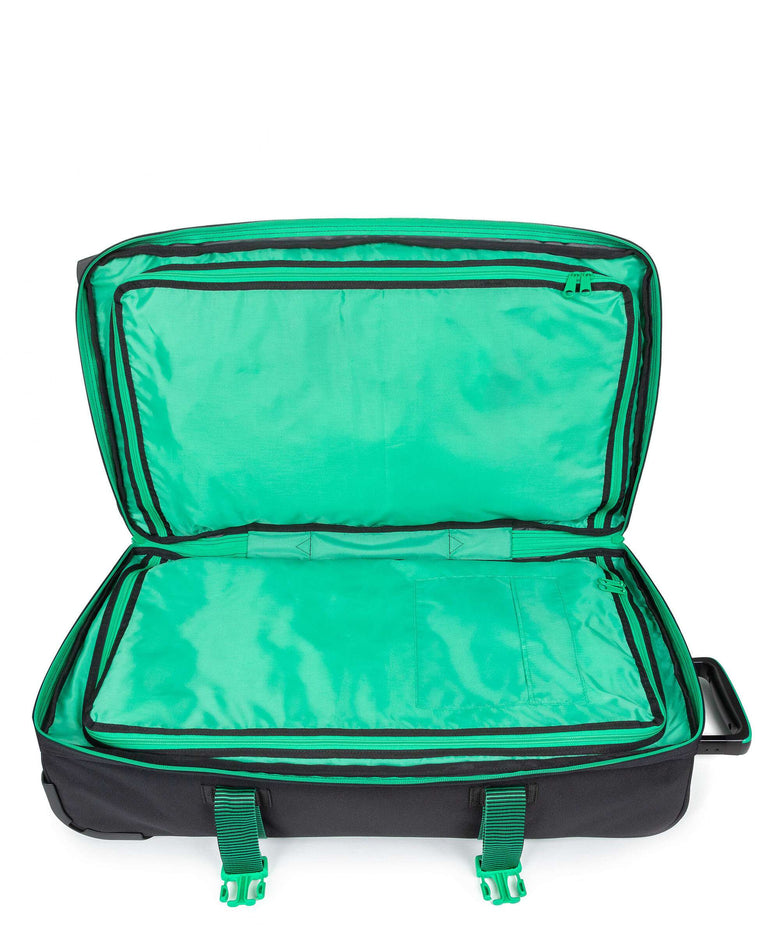 Eastpak Tranverz L Travel bag with wheels kontrast stripe black