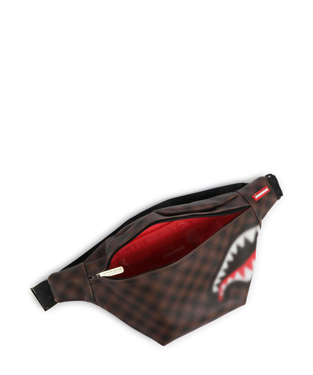 Sprayground Sharks in Paris Blur Fanny pack brown/black