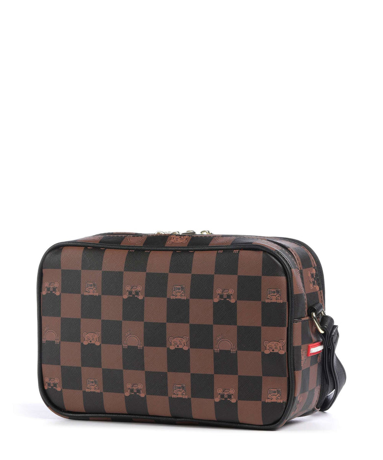 Sprayground Peeking Character Check Toiletry bag multicolour