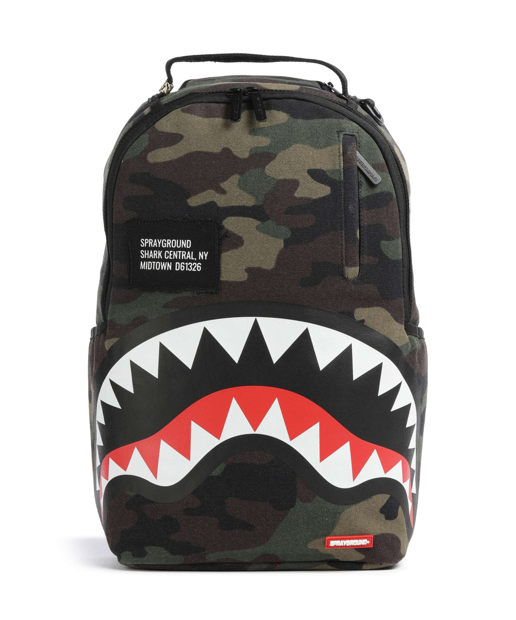 Sprayground Shark Central Camo Backpack green