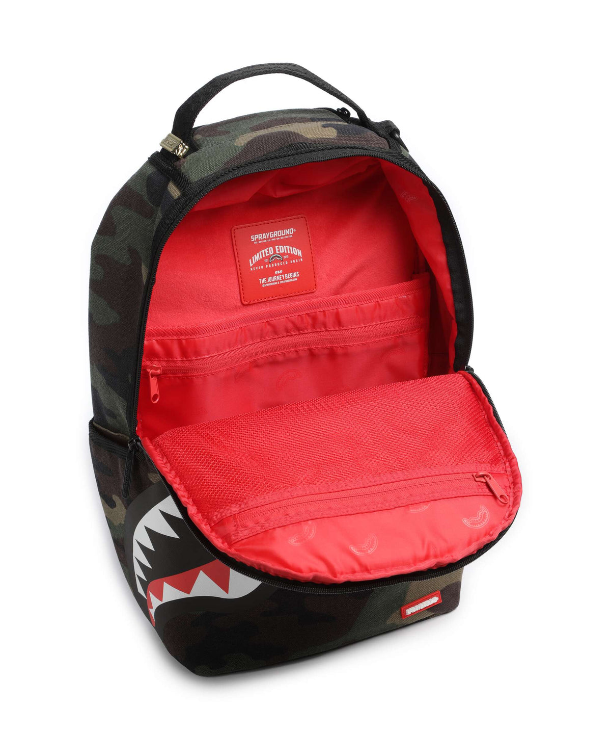 Sprayground Shark Central Camo Backpack green